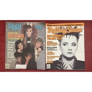 Rolling Stone Magazine Set No. 423, 481 • Boy George • Belinda Carlisle